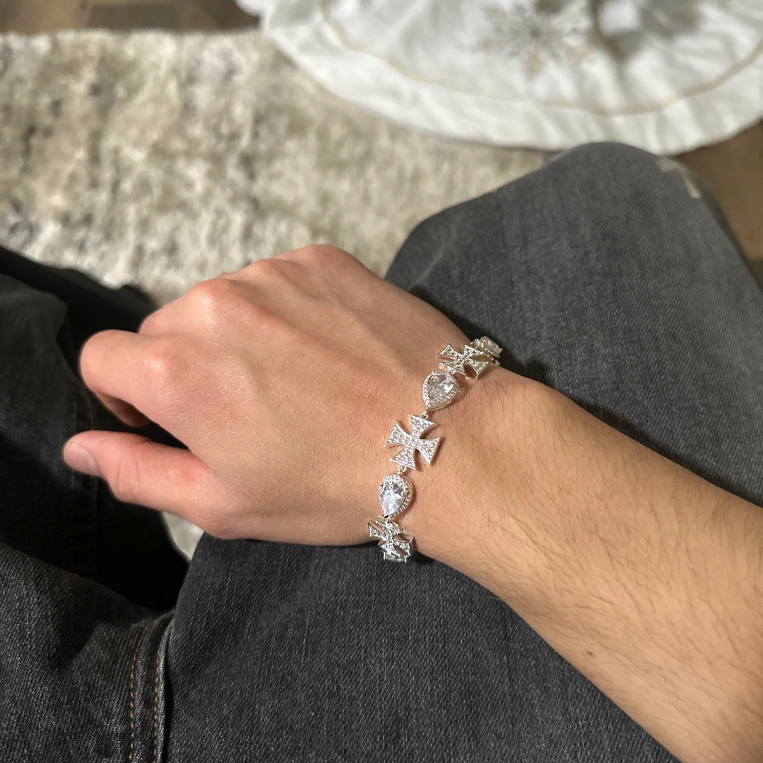Tear Cross Bracelet