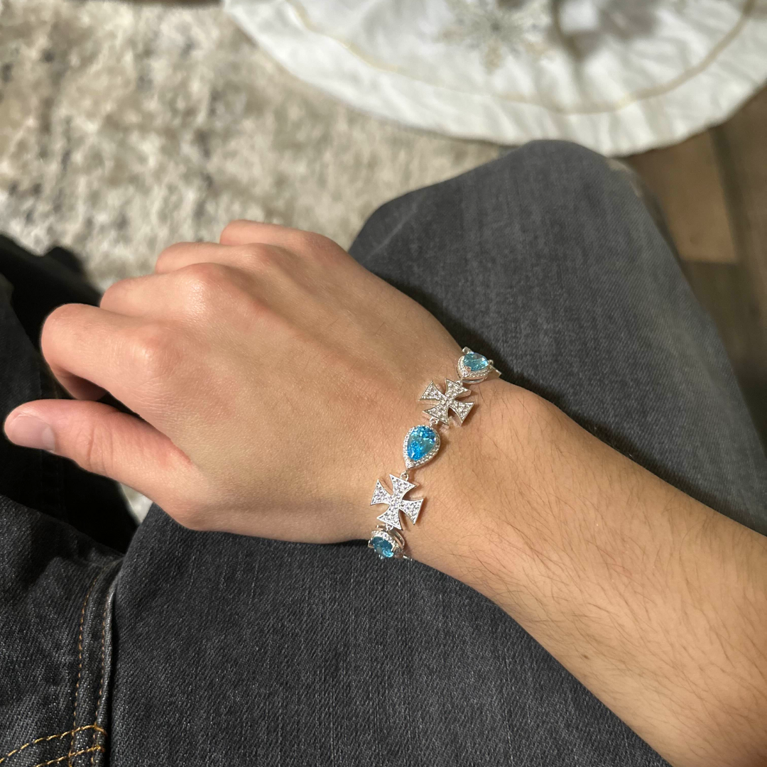 Tear Cross Bracelet