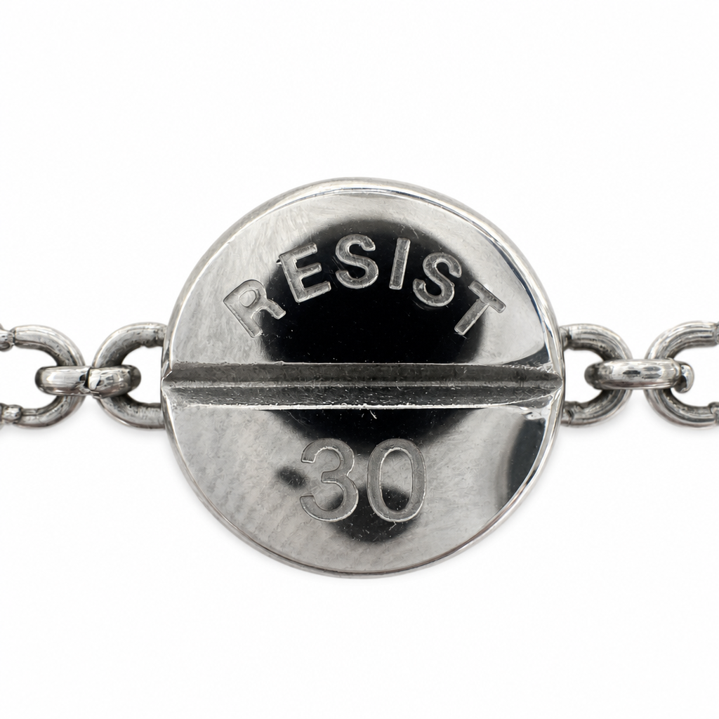 "resist" bracelet