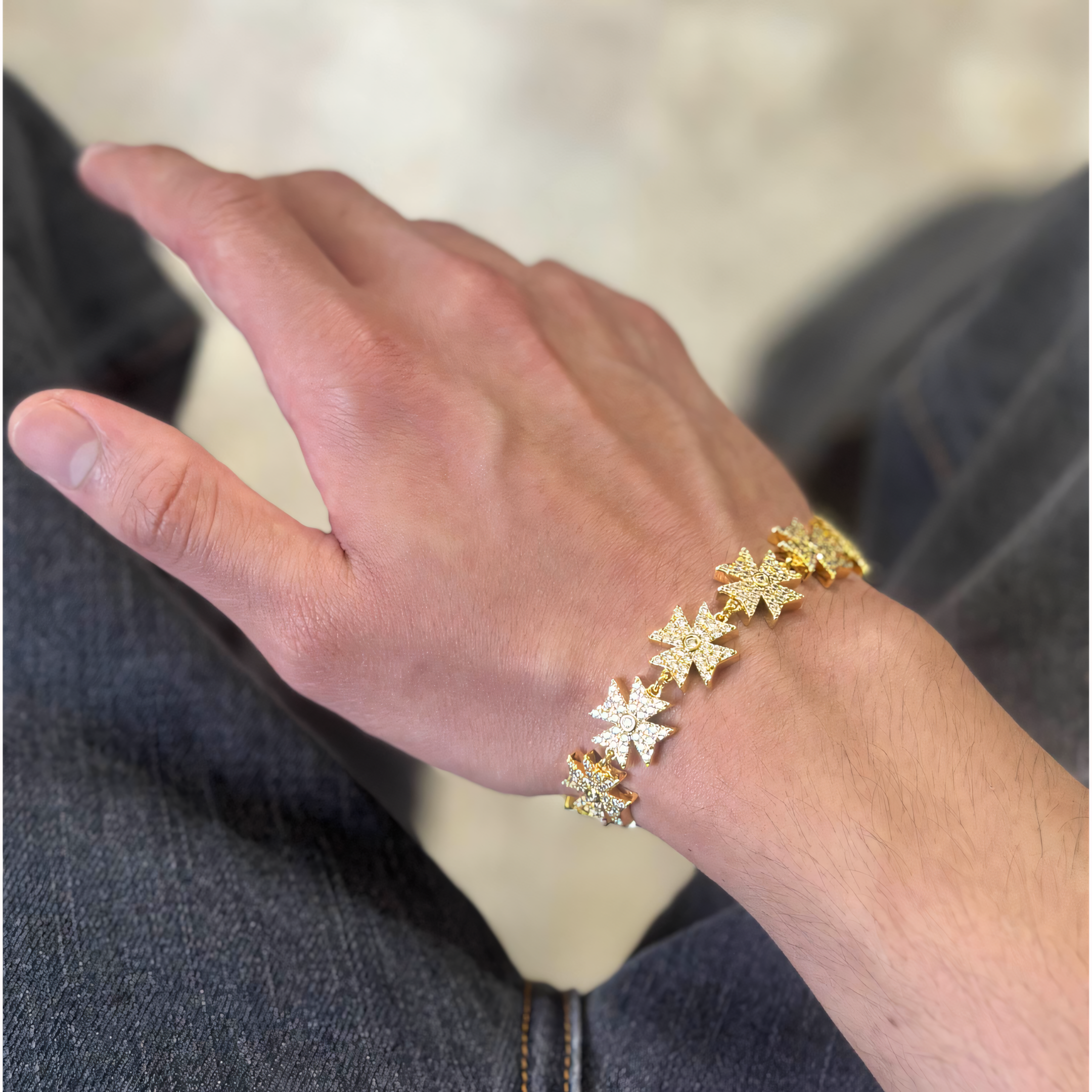 Maltese Cross Bracelet