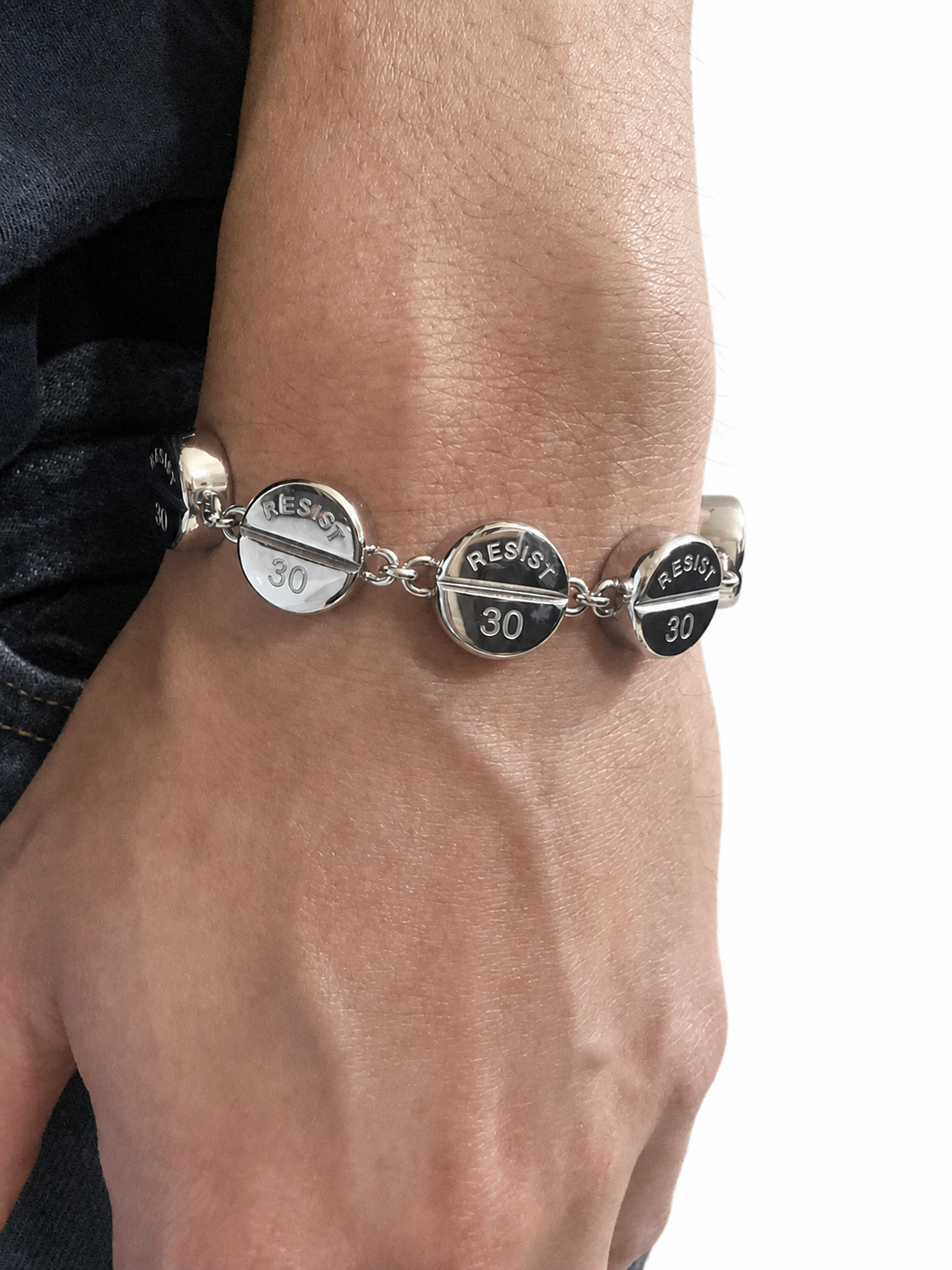 "resist" bracelet