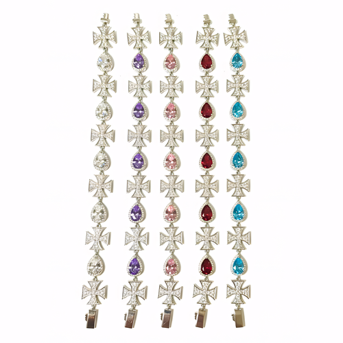 Tear Cross Bracelet