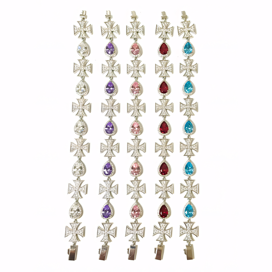Tear Cross Bracelet